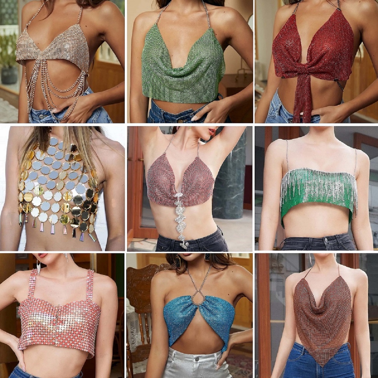 rhinestone tops wholesale